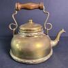 Victorian-Style Brass Teapot With Wooden Handle
