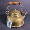 Victorian-Style Brass Teapot With Wooden Handle - 7