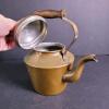 Brass Teapot With Wooden Handle - 4