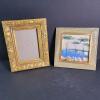 Ornate Gilt Frame and Framed Coastal Landscape Painting
