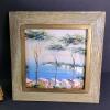 Ornate Gilt Frame and Framed Coastal Landscape Painting - 3