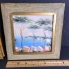 Ornate Gilt Frame and Framed Coastal Landscape Painting - 7