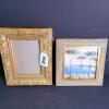 Ornate Gilt Frame and Framed Coastal Landscape Painting - 10