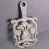 Cast Iron Amish-Style Heart And Bird Trivet - 2
