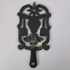 Cast Iron Amish-Style Heart And Bird Trivet - 6