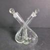 Crossed Crystal Oil and Vinegar Cruet Set - 3