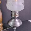 Double Hurricane Lamp-Style Electric Table Candelabra - 4
