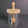 Glass Honey Jar With Wooden Dipper and Lid - 2