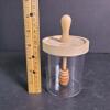 Glass Honey Jar With Wooden Dipper and Lid - 5