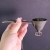 Antique Forged Iron Fork and Metal Oil Lamp Wick Trimmer - 3