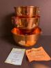 Coppercraft Guild Copper Mixing Bowls