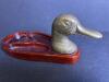 Duck Head Brass and Wood Change Tray