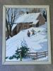 Framed Winter Scene Wall Art 12&rdquo;x15&rdquo;