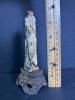 Small Hand-Carved Asian-Style Scholar Figurine on Wooden Stand - 2