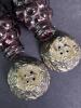Grape Cluster Glass Salt and Pepper Shakers with Stand - 4
