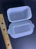 Small Milk Glass Rectangular Covered Butter Dish - 4