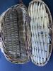 Woven Creel Basket with Leather Strap - 2