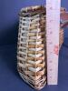 Woven Creel Basket with Leather Strap - 5