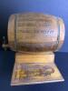 Small Carved Wooden Barrel with Six Small Cups, Folk Style - 3