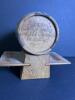 Small Carved Wooden Barrel with Six Small Cups, Folk Style - 4