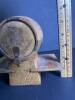 Small Carved Wooden Barrel with Six Small Cups, Folk Style - 7