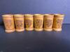 Small Carved Wooden Barrel with Six Small Cups, Folk Style - 9