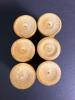 Small Carved Wooden Barrel with Six Small Cups, Folk Style - 11