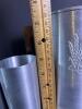 West Bend Aluminum Pitcher W/ Wood Handle & Tumblers Wheat Motif - 8