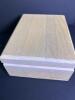 Wooden Jewelry Box with Red Felt Lining - 3
