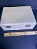 Wooden Jewelry Box with Red Felt Lining - 4