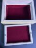 Wooden Jewelry Box with Red Felt Lining - 5