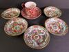 Japanese Porcelainware Decorated Bowls and Small Cup & Saucer