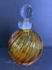 Italian Amber Swirl Art Glass Perfume Bottle