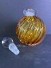 Italian Amber Swirl Art Glass Perfume Bottle - 2