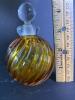 Italian Amber Swirl Art Glass Perfume Bottle - 3