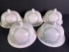 Five Hand Painted Metal Butter Domes