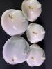 Five Hand Painted Metal Butter Domes - 2