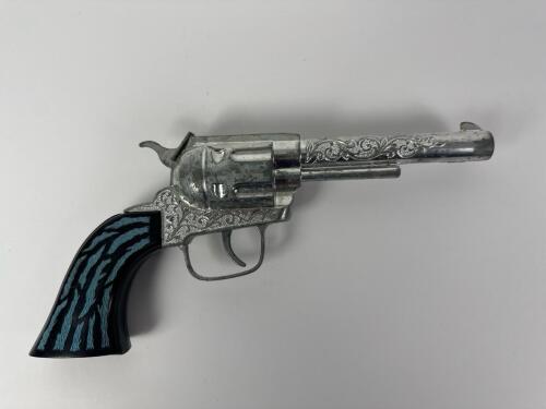 Bonanza Pony Boy Toy Cap Gun with Engraved Barrel and Faux Stag Grip