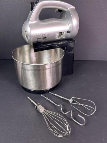 Bravetti 6 Speed Stand Mixer with Stainless Steel Bowl and Attachments