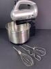 Bravetti 6 Speed Stand Mixer with Stainless Steel Bowl and Attachments