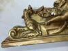 Gilt Rococo-Style Cast Wall Plaque with Cherubs and Scrollwork - 5