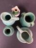Miniature Art Pottery Vases and Pitcher, Gouda and Occupied Japan - 4