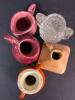 Miniature Ceramic and Glass Pitchers and Vases, - 3