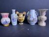 Miniature Ceramic Vases, Asian and Greek Motifs