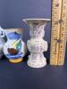 Miniature Ceramic Vases, Asian and Greek Motifs - 2
