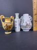 Miniature Ceramic Vases, Asian and Greek Motifs - 4