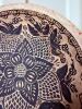 Handcrafted Folk Art Wooden Bowl - 2