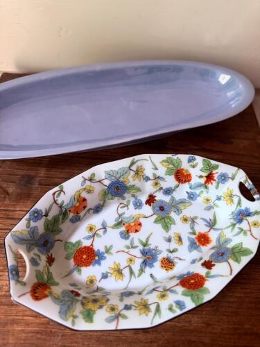 English and German Decorative Porcelain Serving Dishes