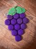 Handmade Crochet Grape Cluster Hot Pad - 3