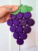 Handmade Crochet Grape Cluster Hot Pad - 6